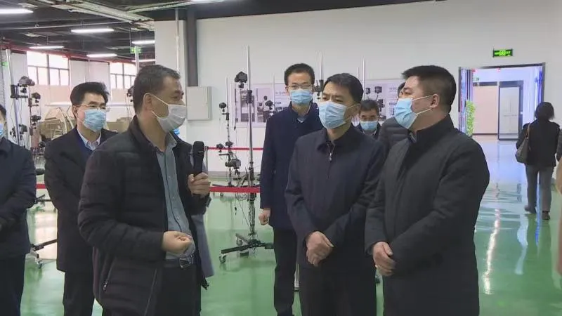 陜西省科技廳副廳長王軍一行蒞臨領智三維考察交流